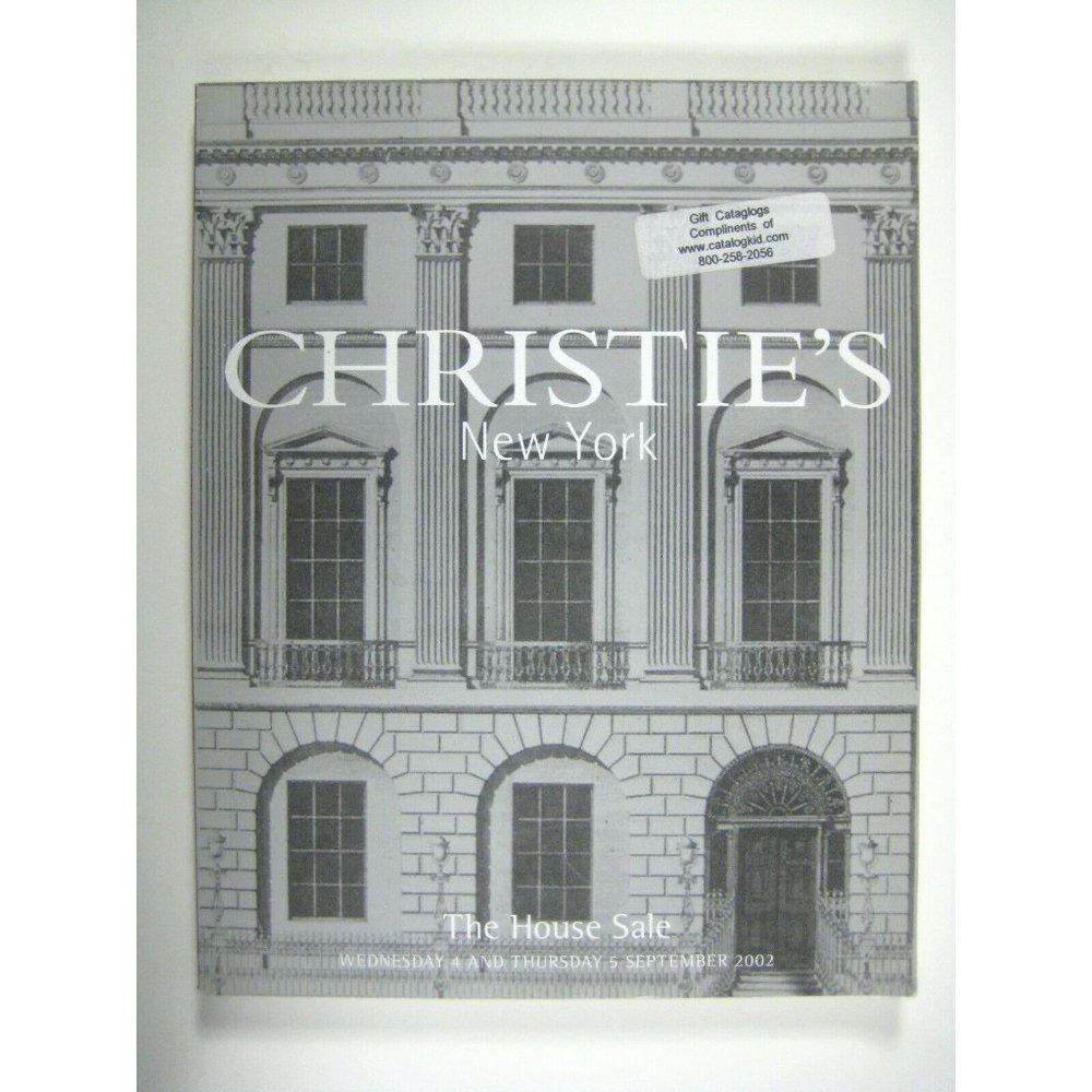 Christie's 2002 Catalog House Sale Lewis Bowen Chinese Art Ceramic New York 1109